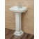 Roosevelt 27.5" Tall Vitreous China Oval Pedestal Bathroom Sink with Overflow