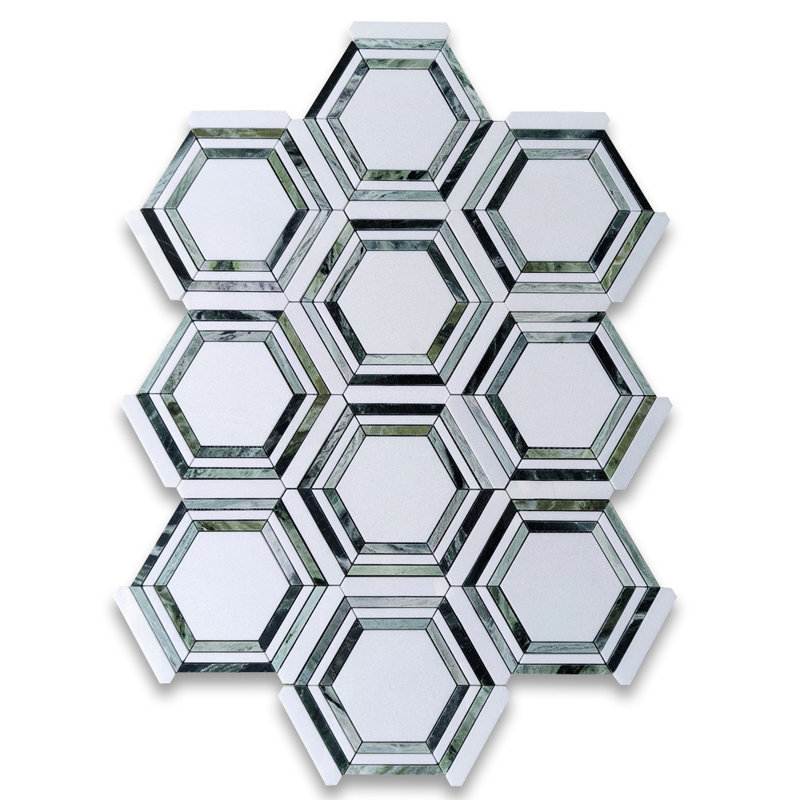 9" x 8" Marble Mosaic Wall & Floor Tile