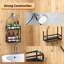 Panier de douche, organisateur de panier de douche suspendu au-dessus de la grande pomme de douche (noir mat)-129468472