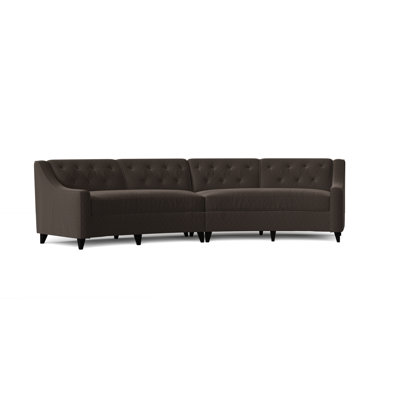 Charlotte Upholstered Curved Sectional Symmetrical