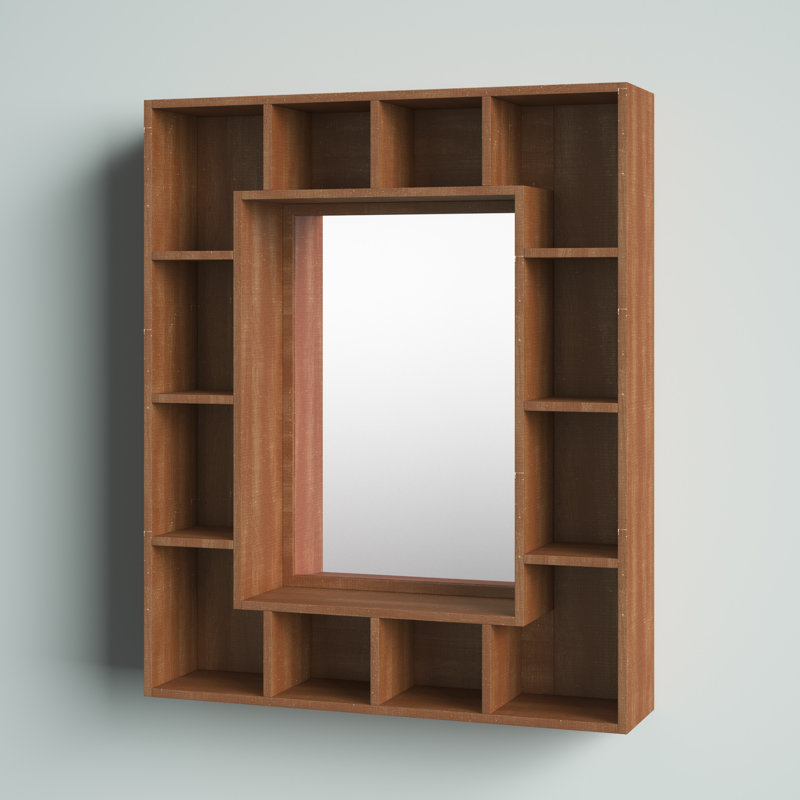 Devonte Solid Wood Rectangle Wall Mirror