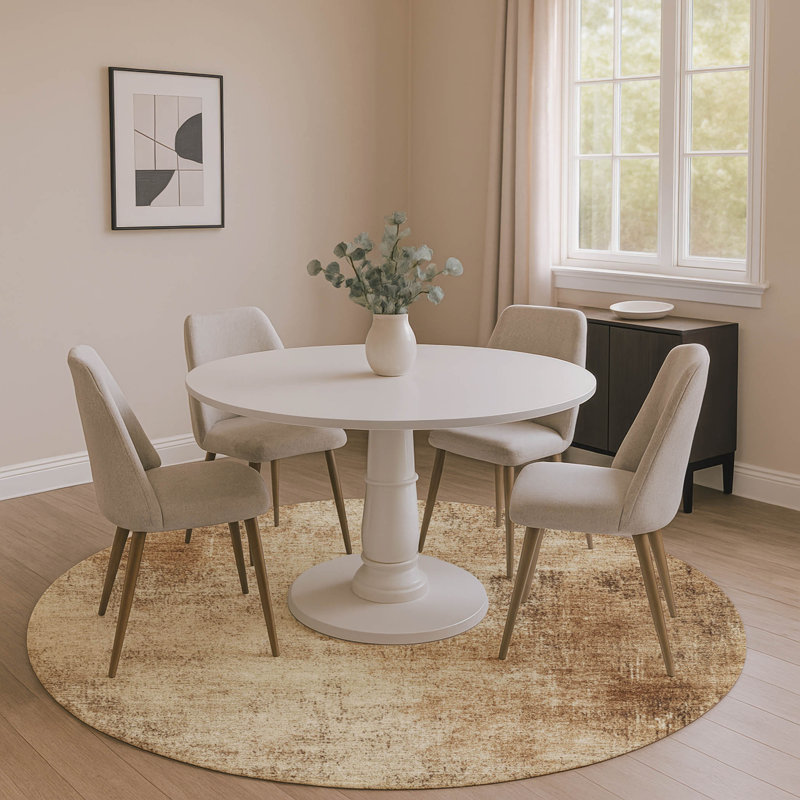 Premium Machine Washable Jakiyra AMF1903 Modern Rug, Round 8'