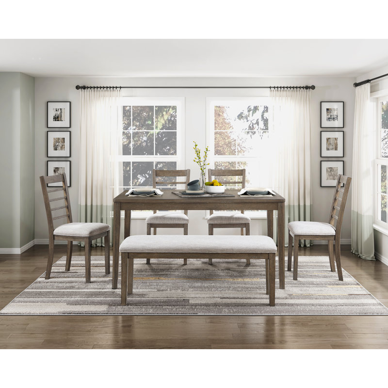 Montelongo 6-Piece Solid Wood Counter Height Dining Set