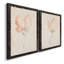Fleur Petite I - Ensemble de 2 peintures sur toiles encadrées-1069795077-1069795074