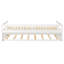 Lit de jour extensible en bois avec couchette - Finition blanche-2094232832