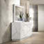 Commode à 6 tiroirs, commode de chambre à coucher avec boutons en métal