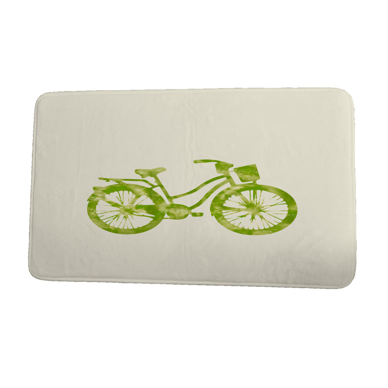 Tapis de bain Life Cycle, l 17 po x L 24 po, vert