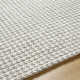Auria Chevron Handmade Flatweave Wool/Polyester Area Rug in Sterling Gray/Silver/Pewter