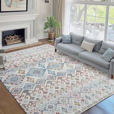 Tapis de salon rectangulaire Ashya