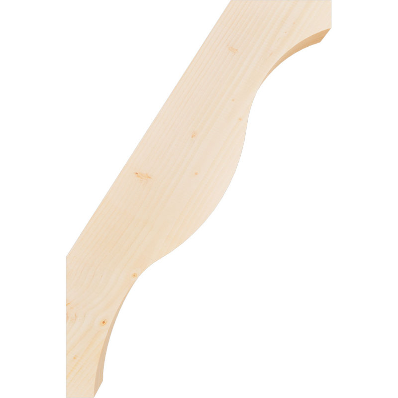 Attelle de genou Funston, Sapin de Douglas, Lisse, H 36 po x l 3,5 po x P 24 po