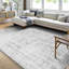 Feyzullah Oriental Machine Washable Performance Non-Slip Grey Indoor Area Rug-890279737