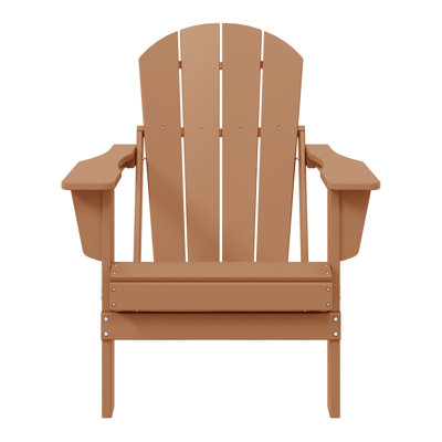 Shawnna Weather-Resistant Foldable Outdoor Adirondack Chair