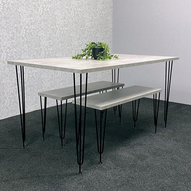 4 - Person Dining Set, 75cmH x 140cmL x 80cmW