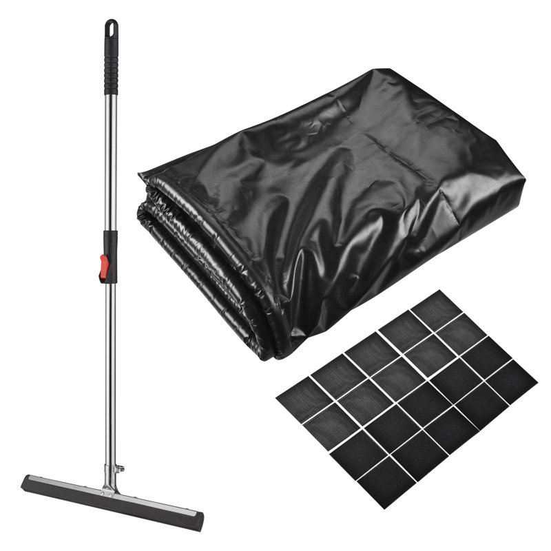 Yescom 93'' W x 192'' L Garage Flooring in Grey