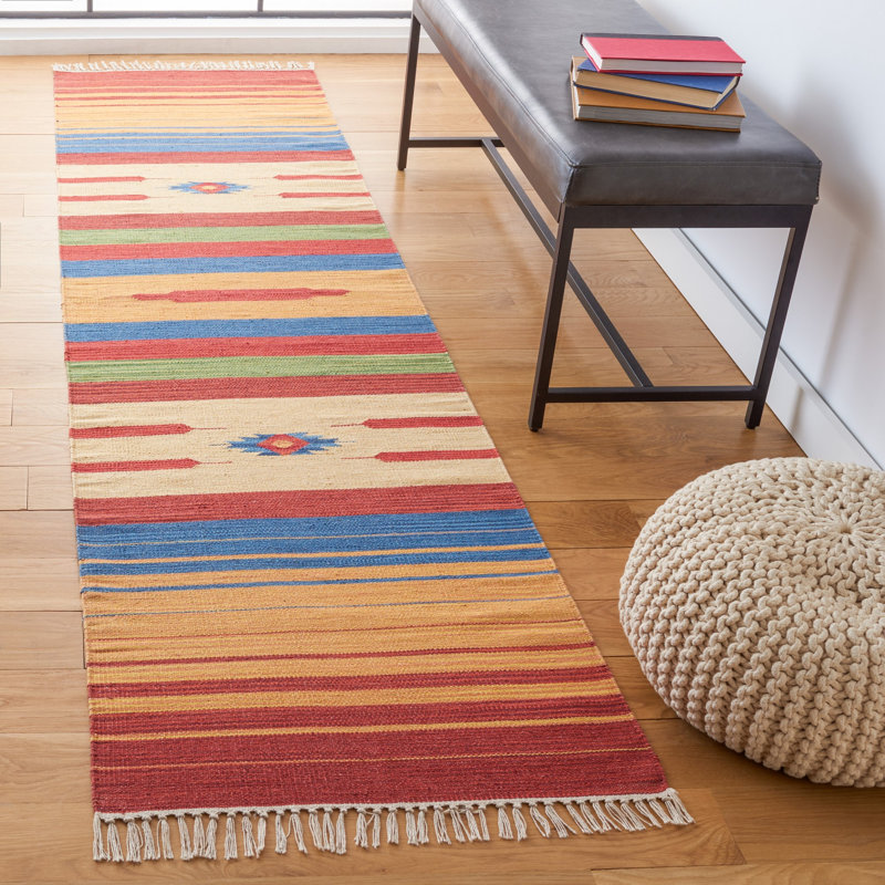 Barefield Hand Woven Southwestern Area Rug, Runner 2'3" x 9'