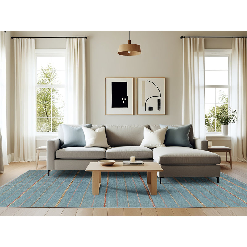 Abstract Indoor Rug, Rectangle 6' x 9'