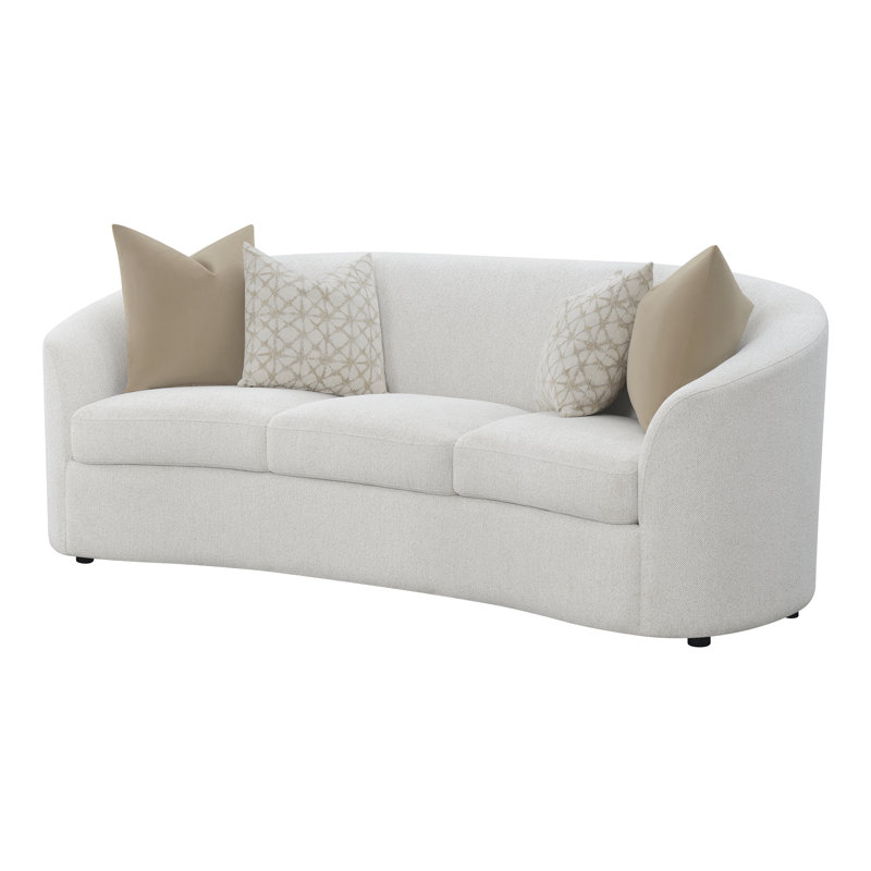 Reind Latte Tight Back Curved Sofa