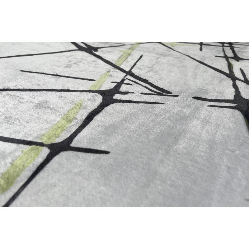 Tapis rose en polyester tissé à la machine, Rectangle 8 pi x 12 pi