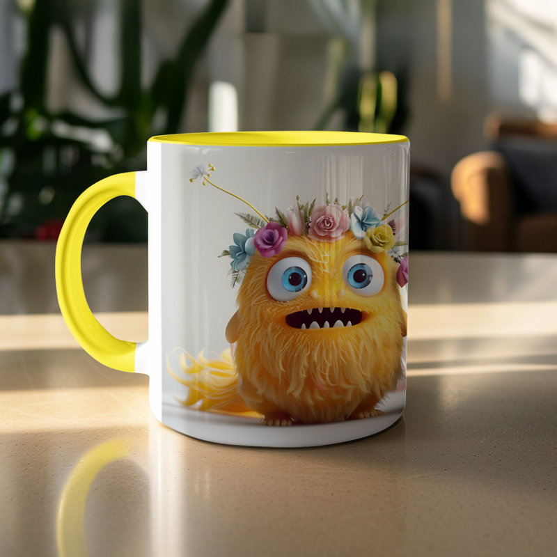 Ceramic Coffee Mug, Yellow