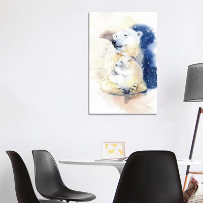 Bears 1 Piece Wrapped Canvas Painting
