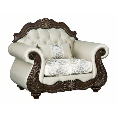 Upholstered Chair With Pillow
