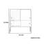 Armoire à pieds hauts minimaliste de style français