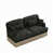 Green Black Chenille