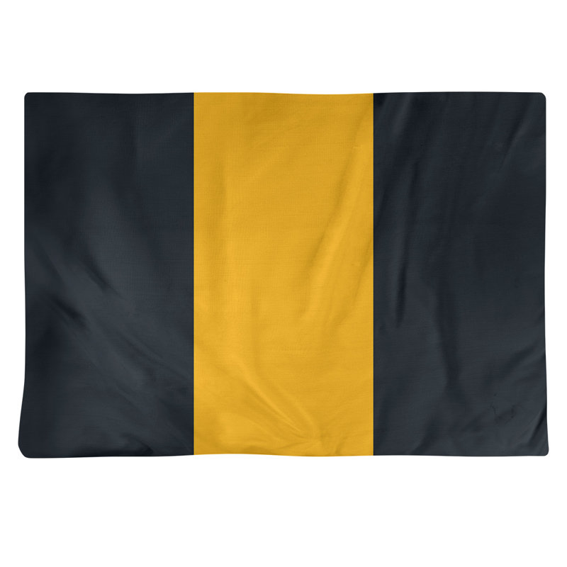 Récapitulatif 18" à rayures de football Pittsburgh, Noir / or
