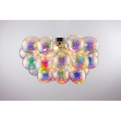 Abdurrahman Glass Semi Flush Mount