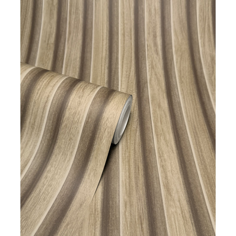 Wooden Slats Wallpaper, Beige