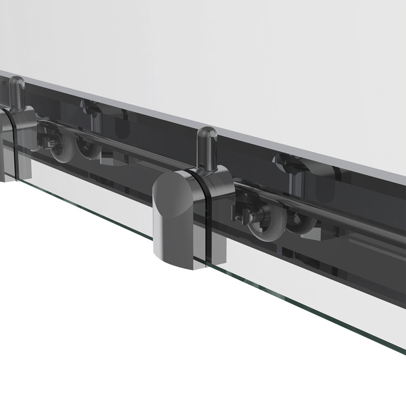 Darris Bathroom Shower Enclosure Cubicle Sliding Door with 760mm Side Panel Screen - 1900 x 1300 mm, Chrome