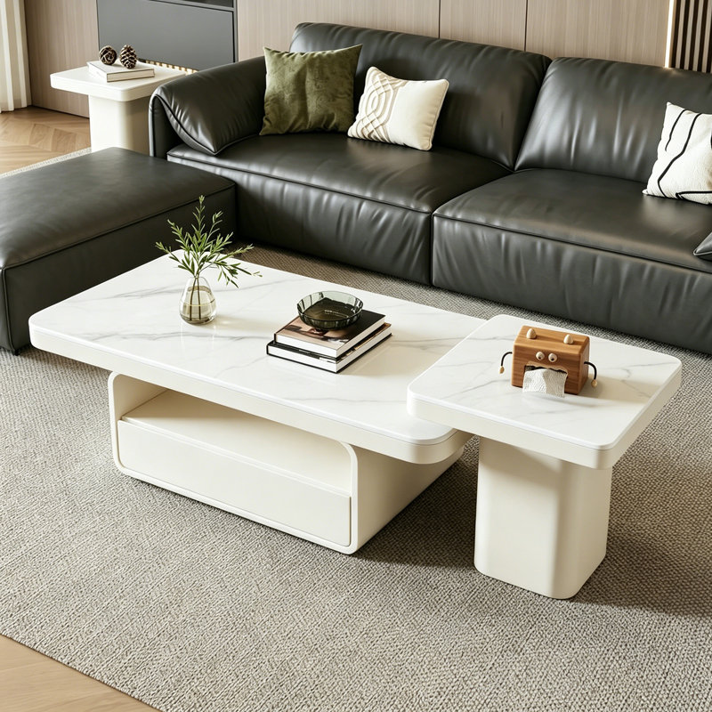 Osée, Blanc / Gris, H 16,53 po x L 43,3 po x l 23,62 po