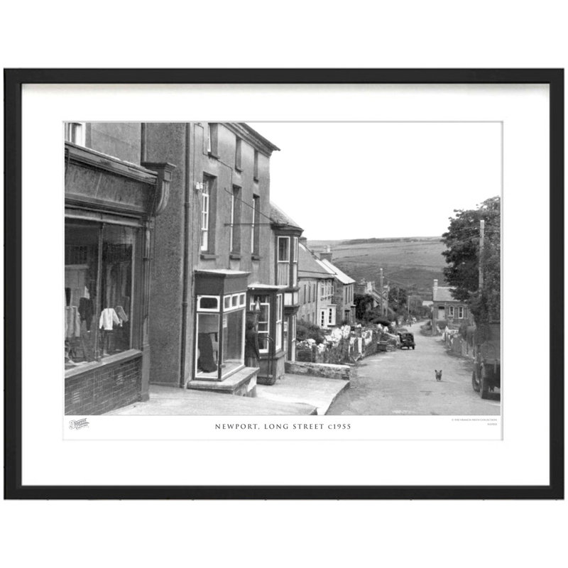 Newport, Long Street C1955 by Francis Frith - Single Picture Frame Print, 60cm H x 80cm W x 2.3cm D