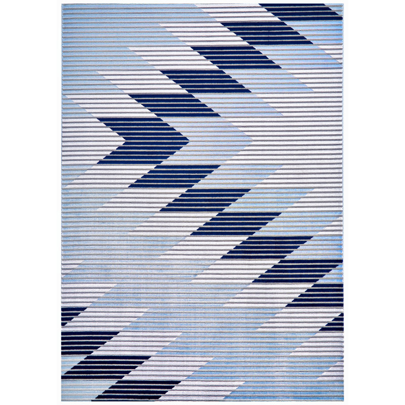 Tapis bleu Paulene, Rectangle de 10 pi 4 po x 13 pi 6 po