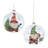4.75'' Glass Santa Claus Ball Ornament