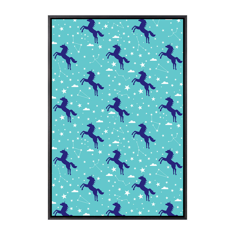 «Everyday Stay Magical IV» par Ilis Aviles - impression d'art graphique, Toile avec cadre noir patiné, Pas de tapis