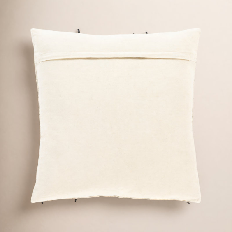 Santina Tassels Cotton Reversible Throw Pillow, 22" x 22", Pillow Cover Only - No Insert