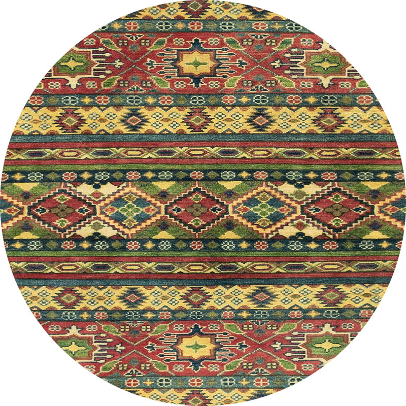 Tapis abstrait moderne 2197, Rond 5 pi