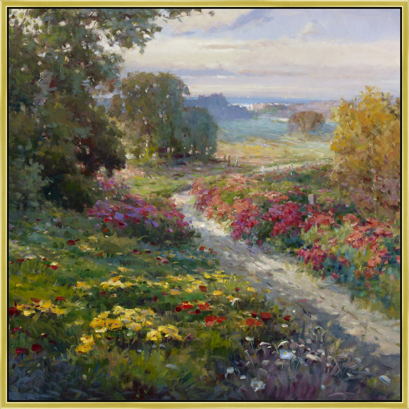 " Meadow Gateways ", 26" H x 26" W, Gold