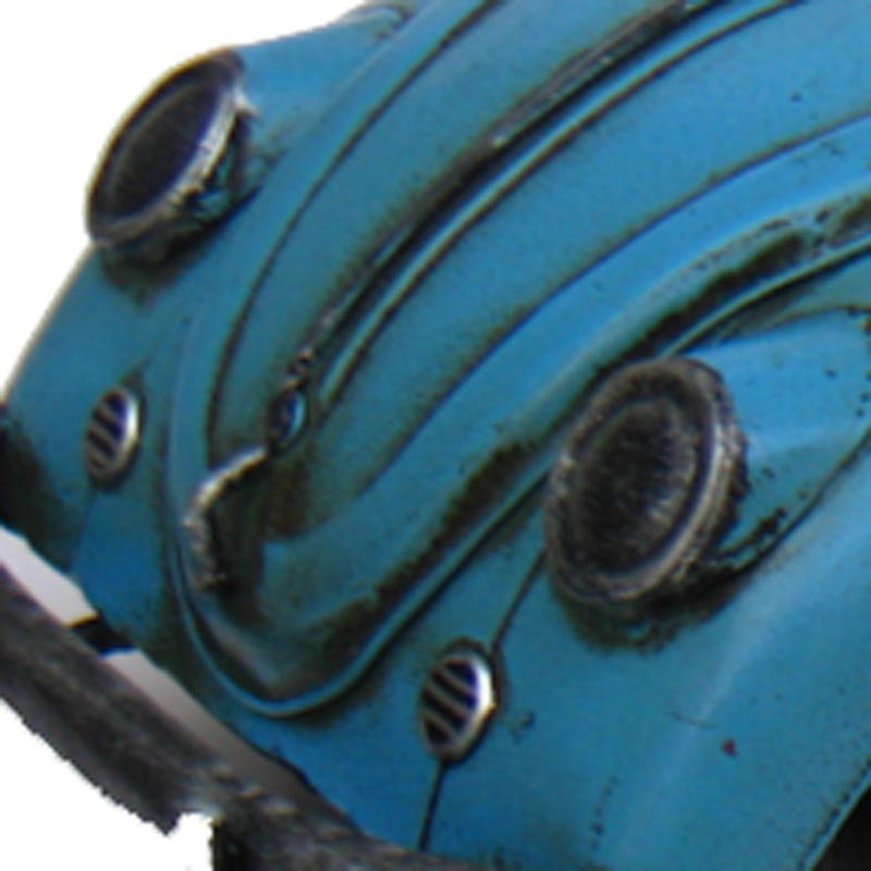 1934 Vw Beetle Light Blue With Surfboards Vintage Clic Artwork Figurine