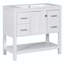 Ensemble de meuble-lavabo simple 36 po avec plateau en résine Eliseiu-654272843