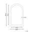 Leidi Solid Wood Arch Mirror
