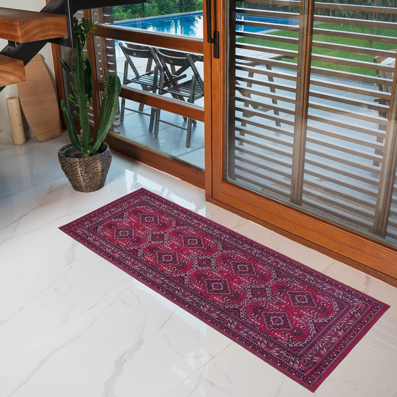 Sroda Washable Oriental Indoor Rug, Runner 2'2'' x 6'