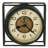 Kayden Traditional Analog Metal Quartz Movement / Crystal Tabletop Clock in Black/Antique Gold