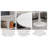 Marble-Top Round Side Table With Tapered Pedestal Base, Ideal For Living Room, Modern Minimalist Design-1872171241-1872171245