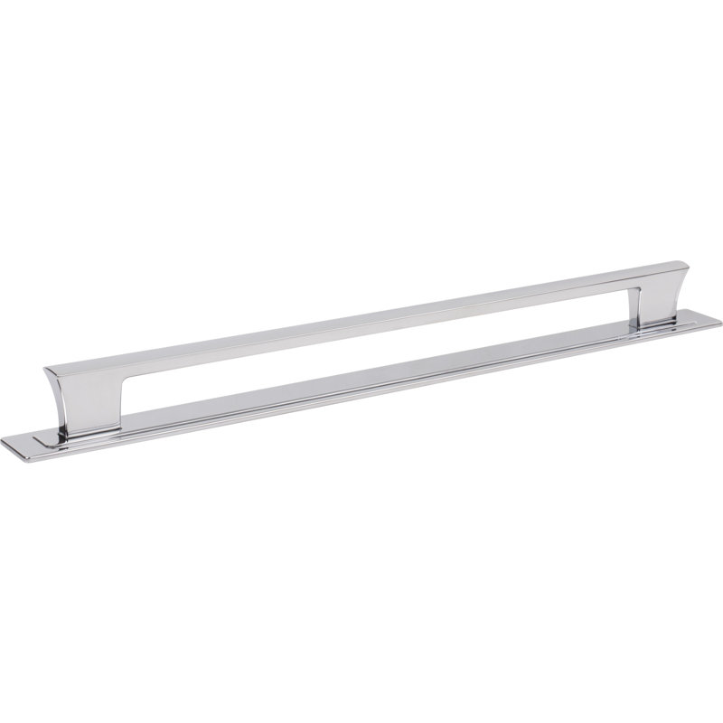 Zander 12" Center To Center Bar Pull, 12", Polished Chrome