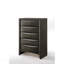 Commode à finition chêne gris