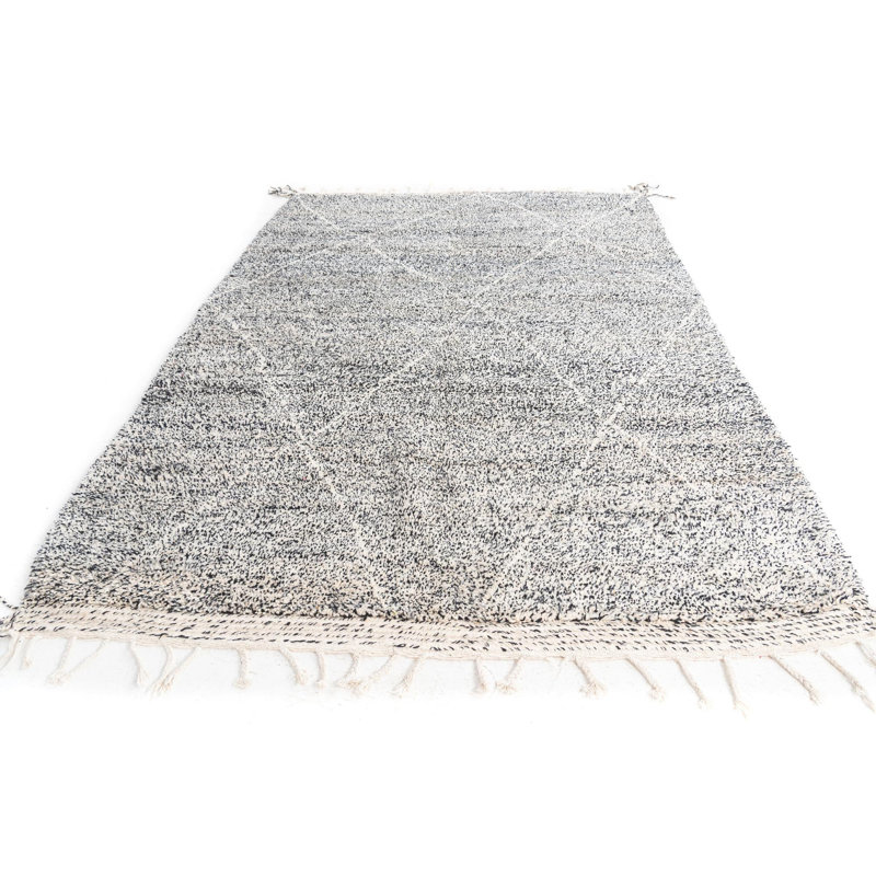 Tapis noir et blanc Odle