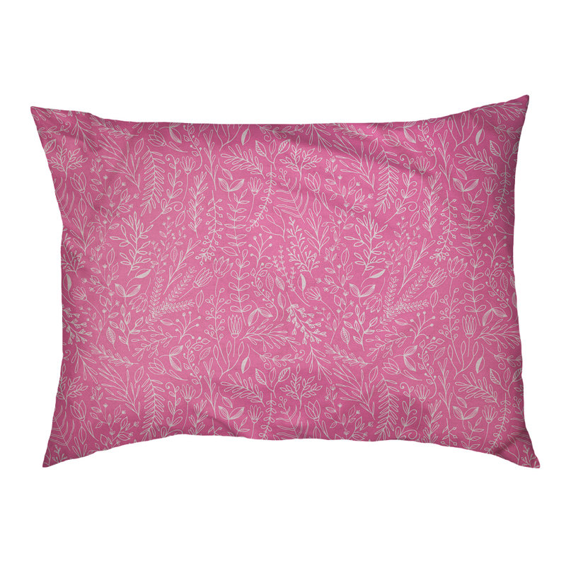 Coussin pour chien floral ditsy Byrge, Très grand (l 52 po x P 42 po x H 17 po), Rose / blanc