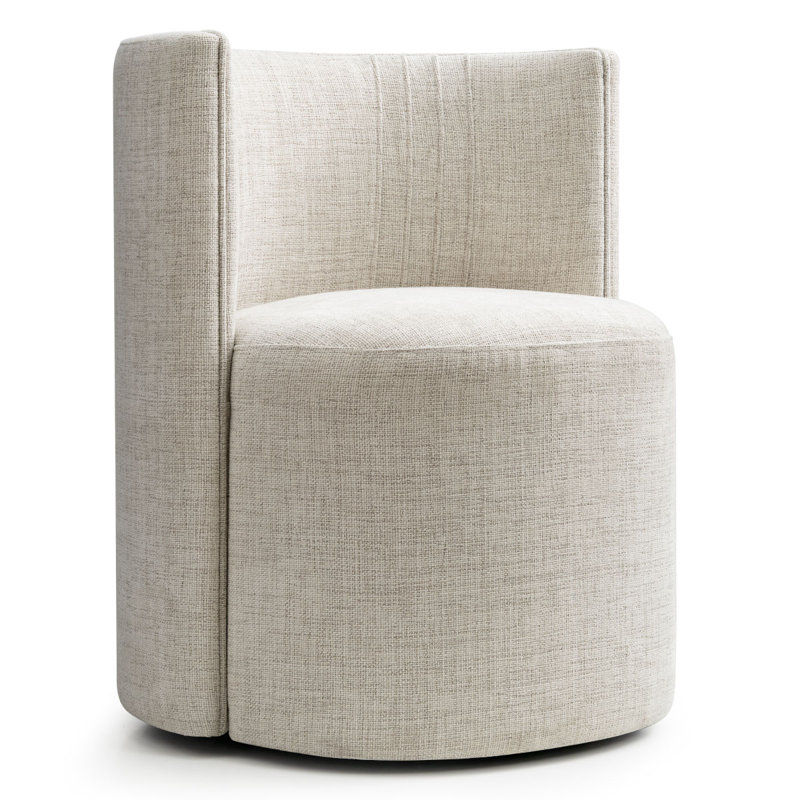 Tabouret de coiffeuse rembourré à roulettes avec roulettes pour bureau de maquillage, Gruau